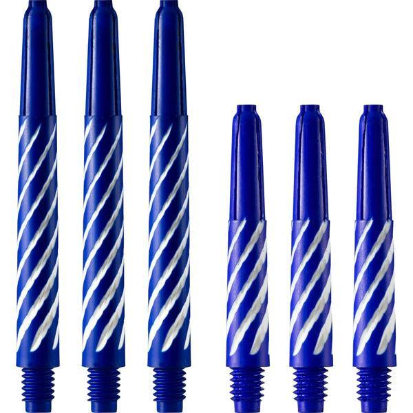 Designa - Spiroline Nylon Blau & Weiß - Dart Shafts  - Direct Darts - 1