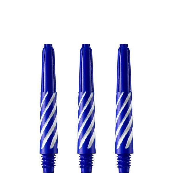 Designa - Spiroline Nylon Blau & Weiß - Dart Shafts  - Direct Darts - 3