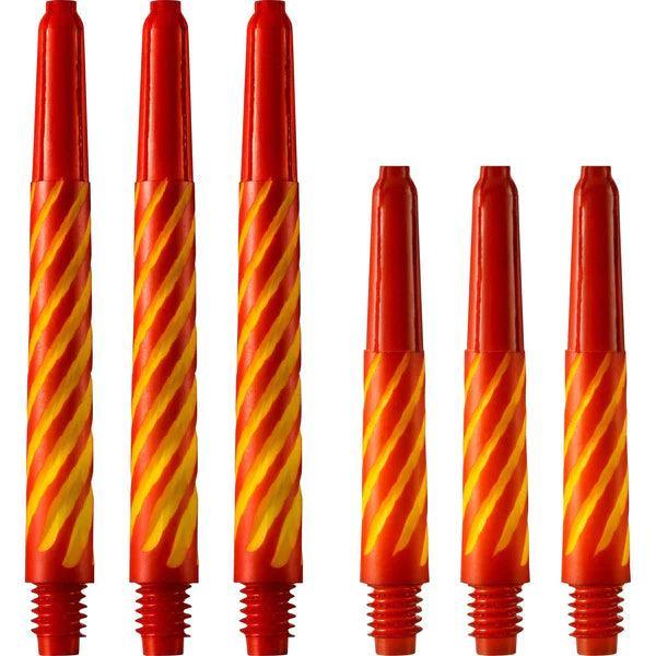Designa - Spiroline Nylon Rot & Gelb - Dart Shafts  - Direct Darts - 1