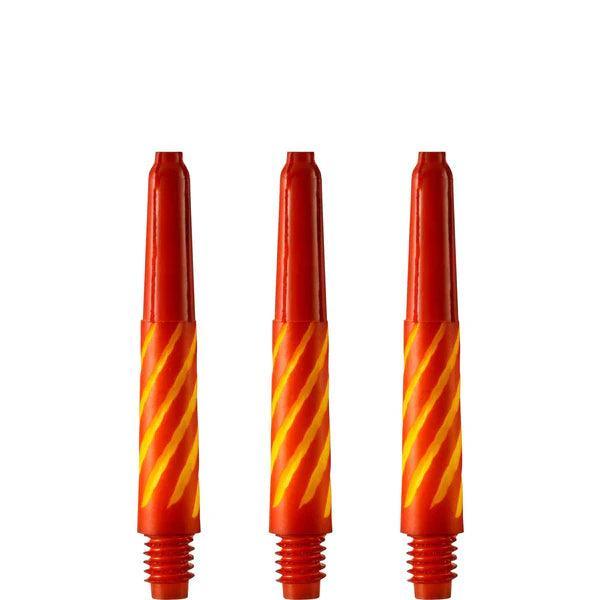 Designa - Spiroline Nylon Rot & Gelb - Dart Shafts  - Direct Darts - 3