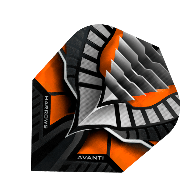Harrows - Avanti Orange -100 Micron - Dart Flights - Direct Darts - 1