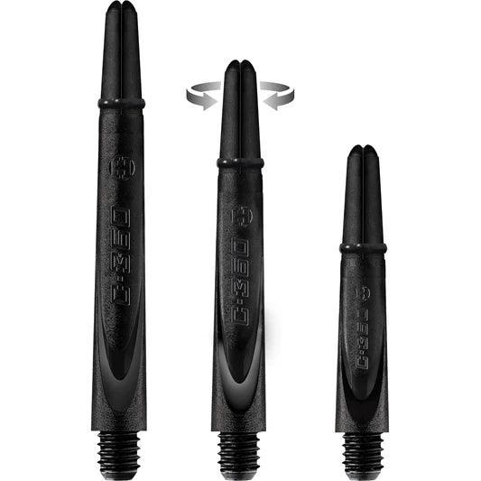 Harrows - Carbon 360 Schwarz - Dart Shafts  - Direct Darts - 1