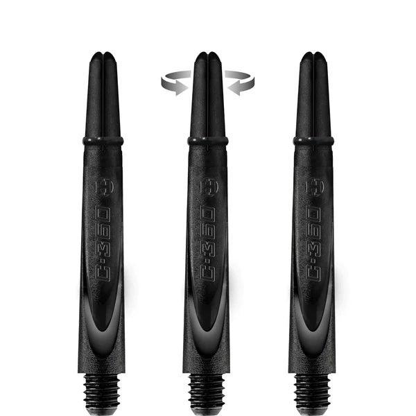 Harrows - Carbon 360 Schwarz - Dart Shafts  - Direct Darts - 3