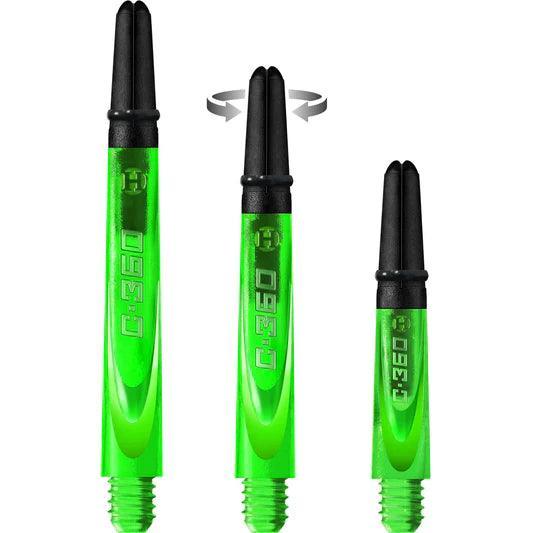 Harrows - Carbon 360 Grün - Dart Shafts  - Direct Darts - 1