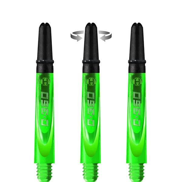 Harrows - Carbon 360 Grün - Dart Shafts  - Direct Darts - 3