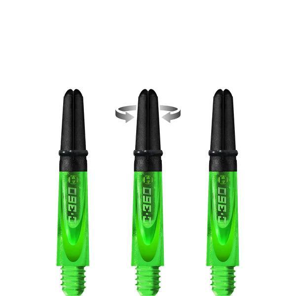 Harrows - Carbon 360 Grün - Dart Shafts  - Direct Darts - 4