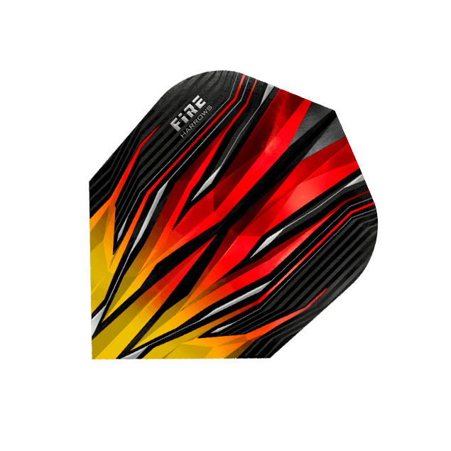 Harrows - Fire Gelb/Rot - 100 Micron - Dart Flights - Direct Darts - 1