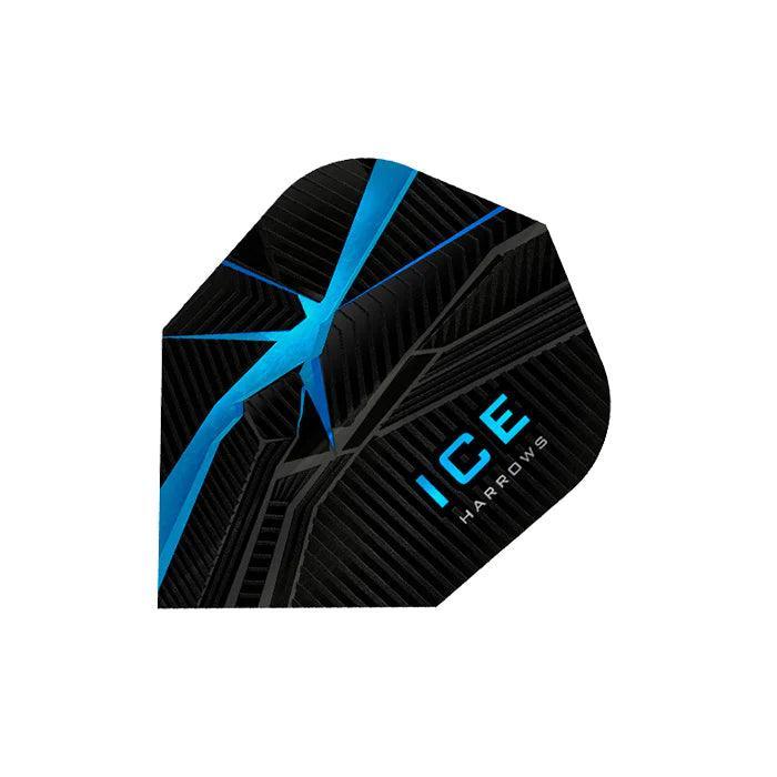 Harrows - Ice Recut Blau - 100 Micron - Dart Flights - Direct Darts - 1