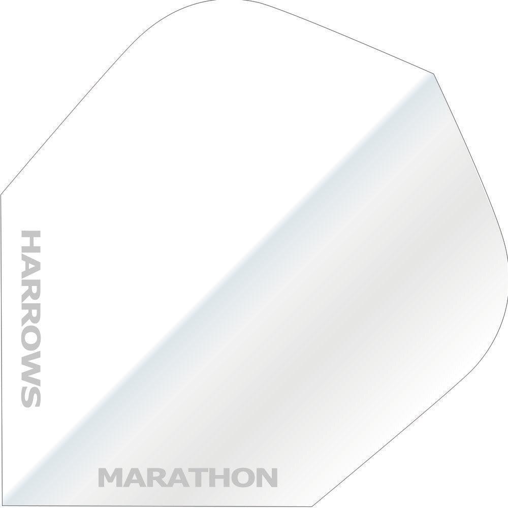 Harrows - Marathon - Einfarbig Weiß - 100 Micron - Dart Flights - Direct Darts - 1