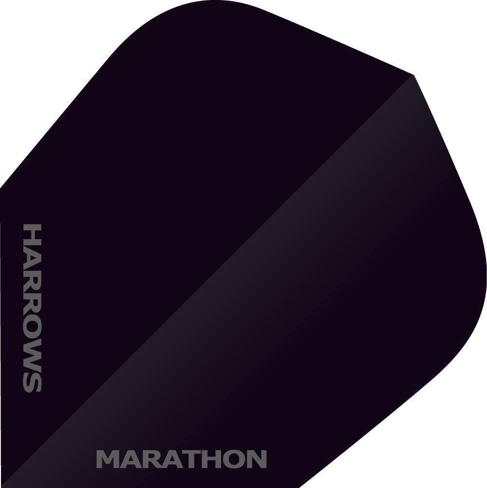 Harrows - Marathon - Einfarbig Schwarz - 100 Micron - Dart Flights - Direct Darts - 1