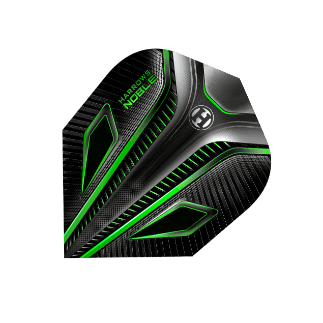 Harrows - Noble Grün - 100 Micron - Dart Flights - Direct Darts - 1