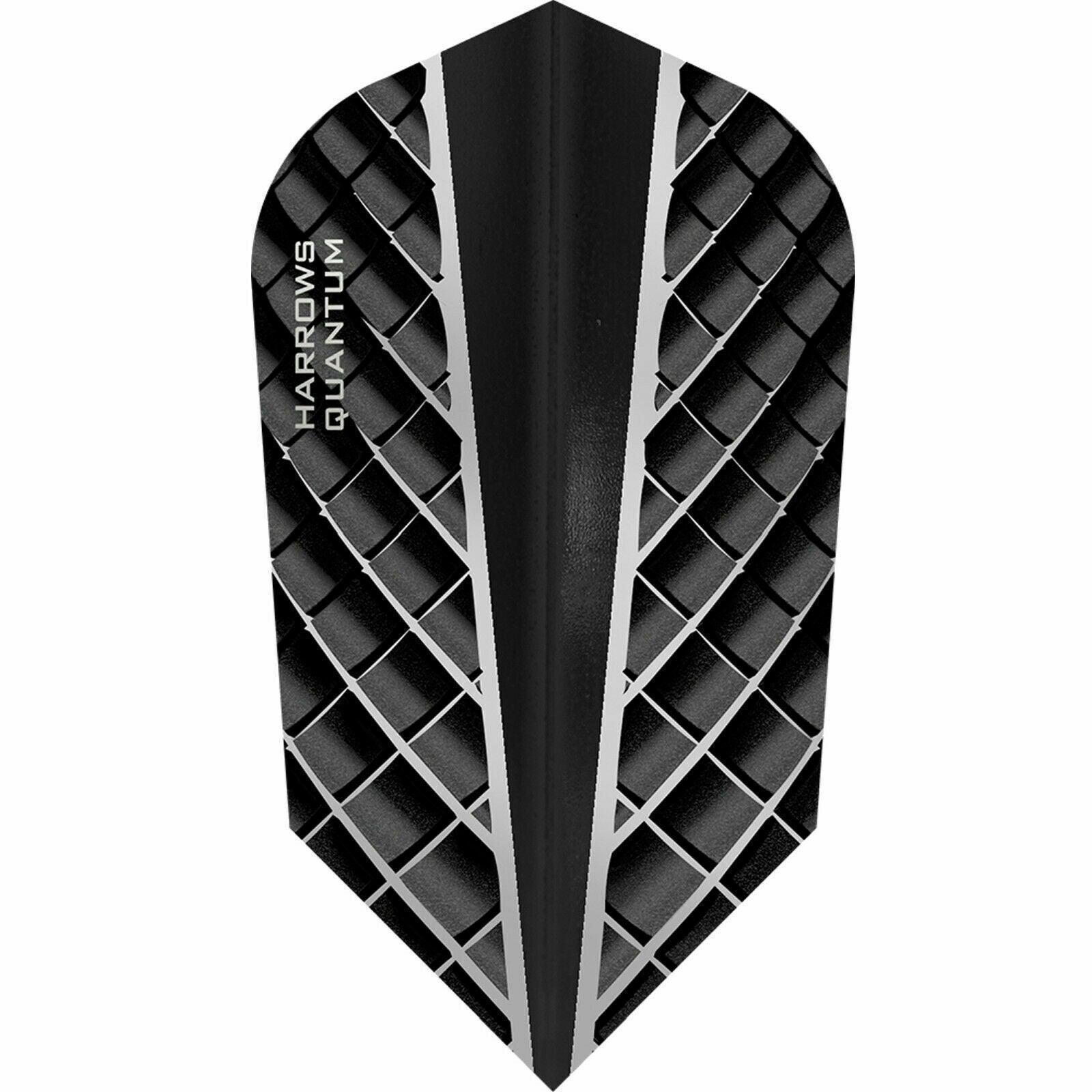 Harrows - Quantum 3D Effect - Schwarz - Slim - 100 Micron - Dart Flights - Direct Darts - 1