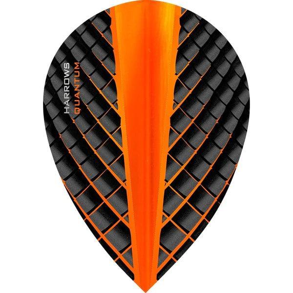Harrows - Quantum 3D Effect - Orange - Pear - 100 Micron - Dart Flights - Direct Darts - 1