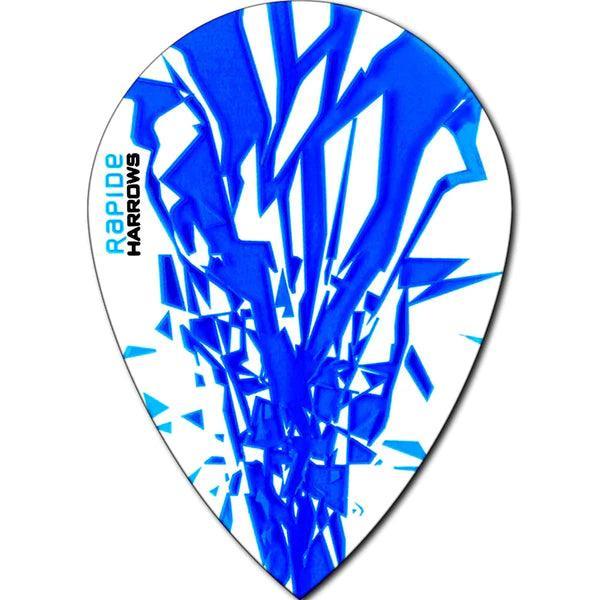 Harrows - Rapide - Aqua - Pear - 100 Micron - Dart Flights - Direct Darts - 1