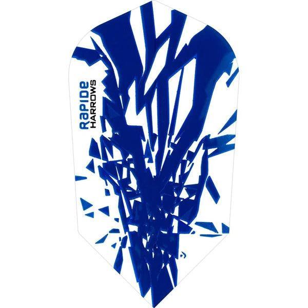 Harrows - Rapide - Dunke Blau - Slim - 100 Micron - Dart Flights - Direct Darts - 1