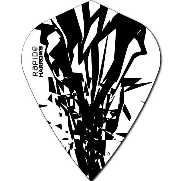 Harrows - Rapide - Grau - Kite - 100 Micron - Dart Flights - Direct Darts - 1