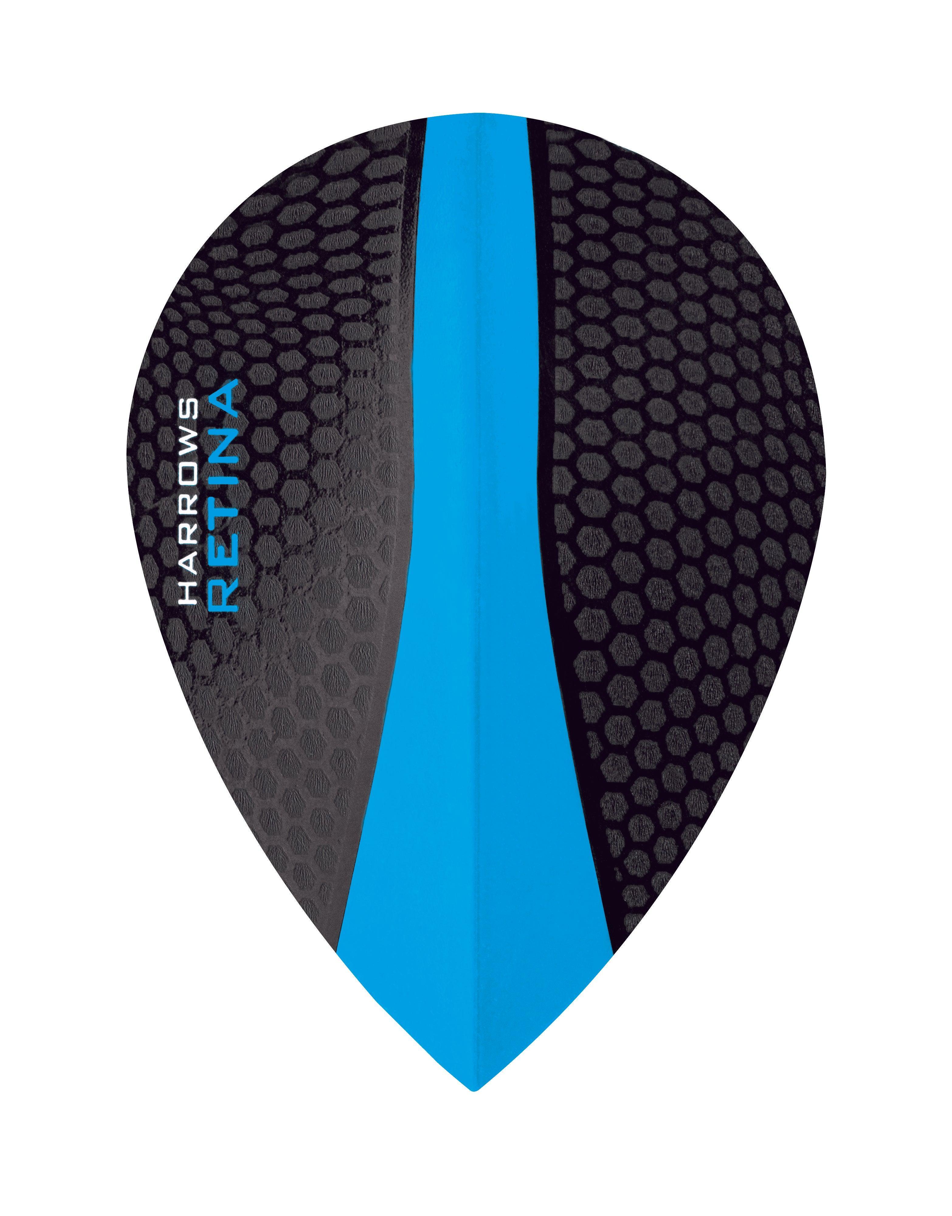 Harrows - Retina Round Blau - 100 Micron - Dart Flights - Direct Darts - 1