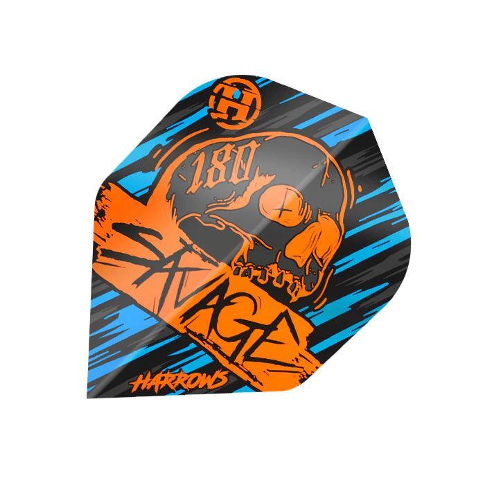 Harrows - Savage Orange/Blau - Dart Flights - Direct Darts - 1
