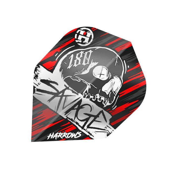 Harrows - Savage Rot/Silber - Dart Flights - Direct Darts - 1