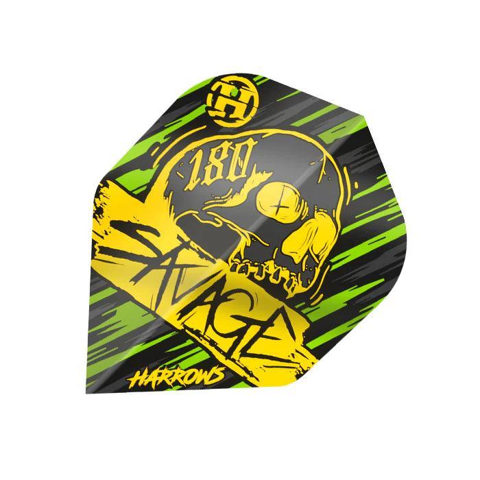 Harrows - Savage Gelb/Grün - Dart Flights - Direct Darts - 1
