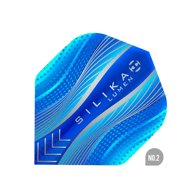 Harrows - Silika Lumen No2 Blau - 100 Micron - Dart Flights - Direct Darts - 1