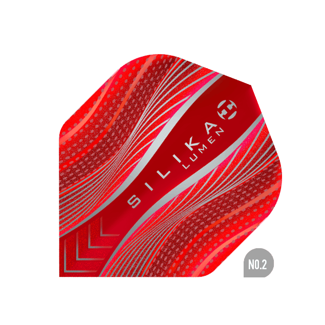 Harrows - Silika Lumen No2 Rot - 100 Micron - Dart Flights - Direct Darts - 1