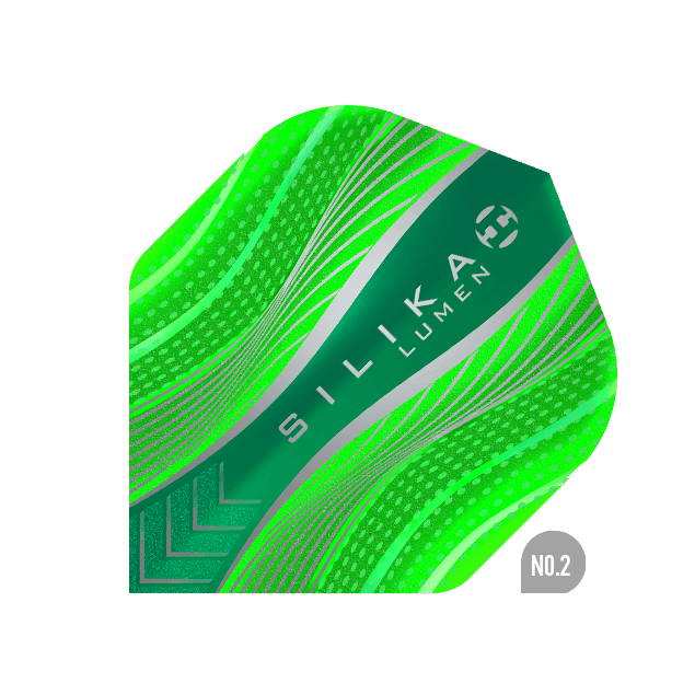 Harrows - Silika Lumen No2 Grün - 100 Micron - Dart Flights - Direct Darts - 1
