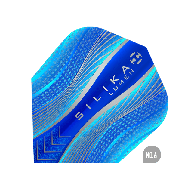 Harrows - Silika Lumen No6 Blau - 100 Micron - Dart Flights - Direct Darts - 1