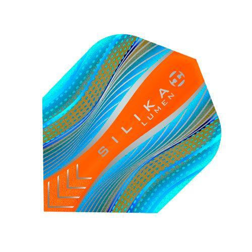 Harrows - Silika Lumen No6 Blau/Orange - 100 Micron - Dart Flights - Direct Darts - 1