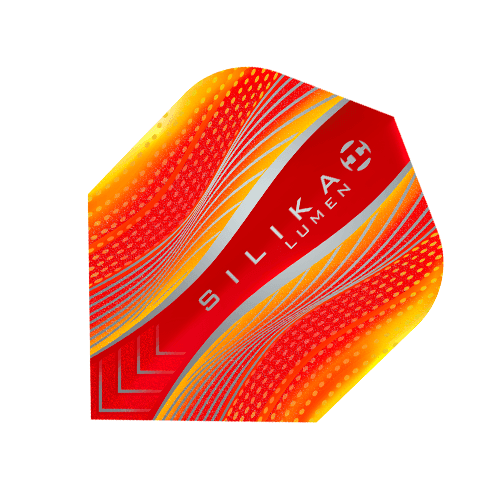 Harrows - Silika Lumen No6 Orange/Rot - 100 Micron - Dart Flights - Direct Darts - 1