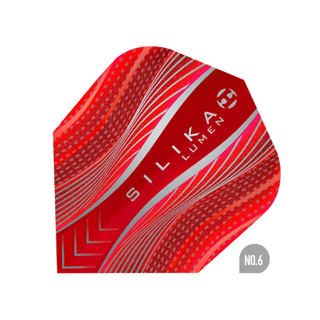 Harrows - Silika Lumen No6 Rot - 100 Micron - Dart Flights - Direct Darts - 1