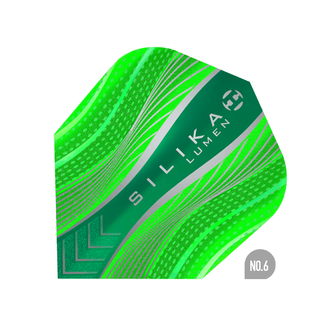 Harrows - Silika Lumen No6 Grün - 100 Micron - Dart Flights - Direct Darts - 1
