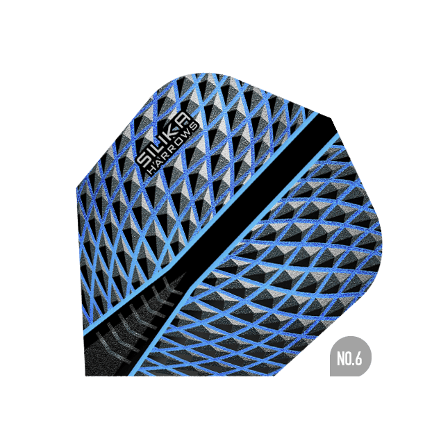 Harrows - Silika No6. Blau - 100 Micron - Dart Flights - Direct Darts - 1