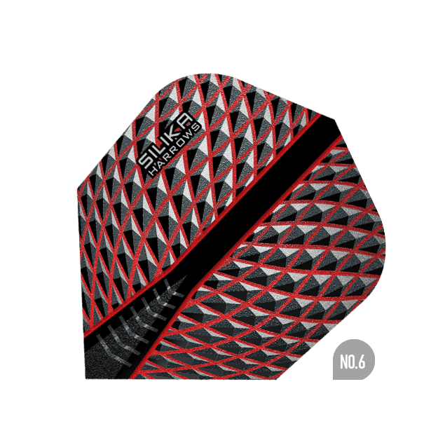 Harrows - Silika No6. Rot - 100 Micron - Dart Flights - Direct Darts - 1