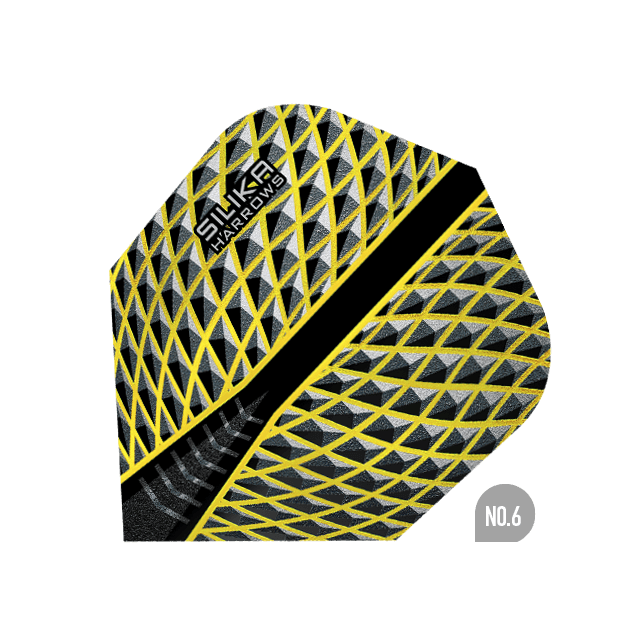 Harrows - Silika No6. Gelb - 100 Micron - Dart Flights - Direct Darts - 1