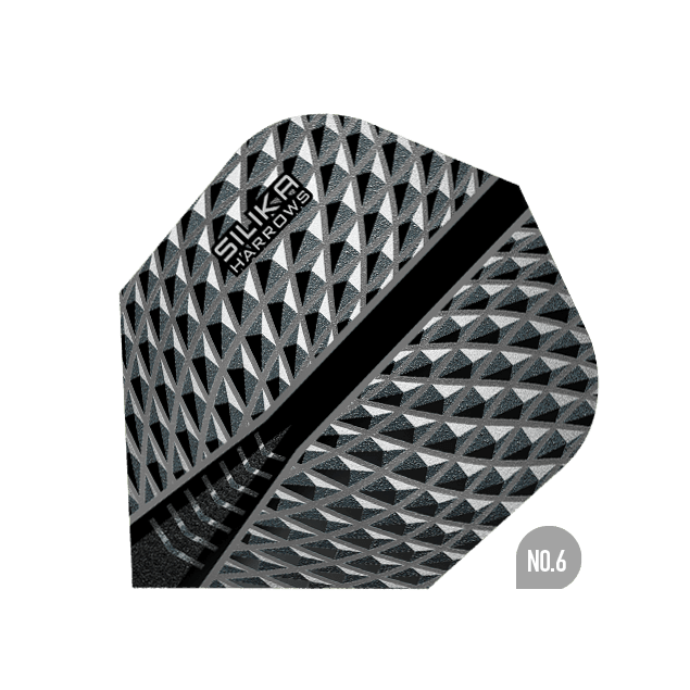 Harrows - Silika No6. Grau - 100 Micron - Dart Flights - Direct Darts - 1