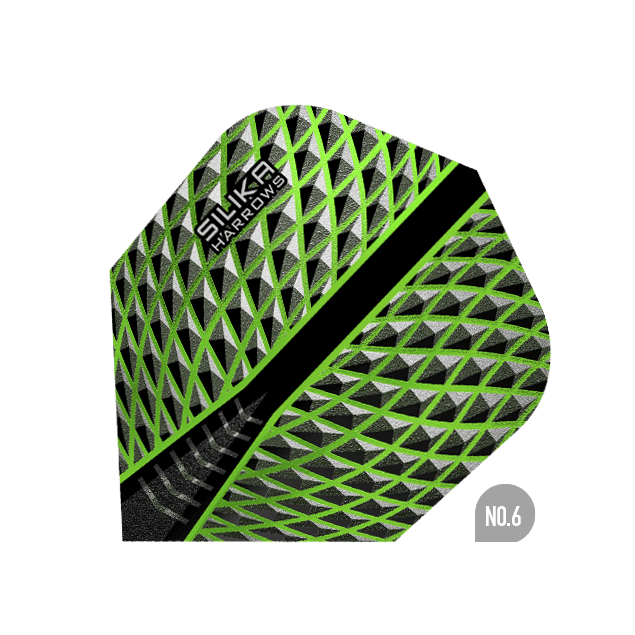 Harrows - Silika No6. Grün - 100 Micron - Dart Flights - Direct Darts - 1