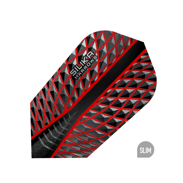 Harrows - Silika Slim Rot - 100 Micron - Dart Flights - Direct Darts - 1