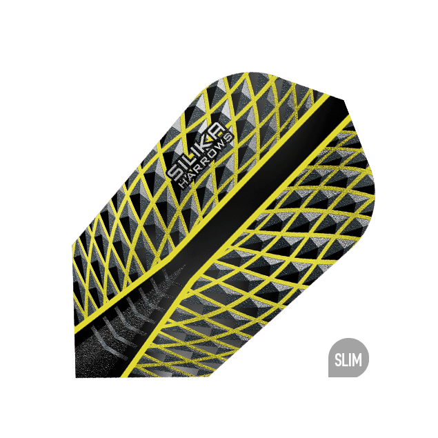 Harrows - Silika Slim Gelb - 100 Micron - Dart Flights - Direct Darts - 1