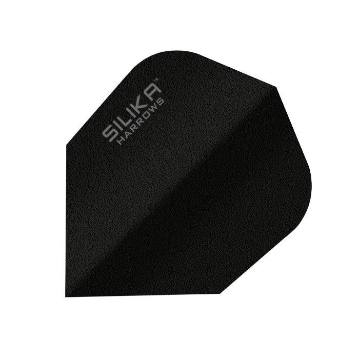 Harrows - Silika Solid No6 Schwarz - Dart Flights - Direct Darts - 1