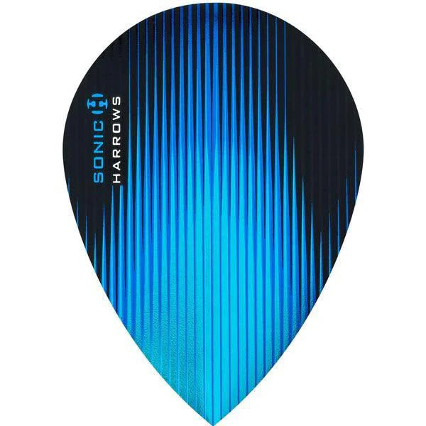Harrows - Sonic - Aqua - Pear - 100 Micron - Dart Flights - Direct Darts - 1