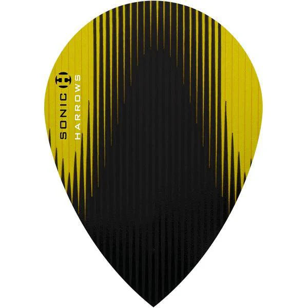 Harrows - Sonic - Gelb - Pear - 100 Micron - Dart Flights - Direct Darts - 1