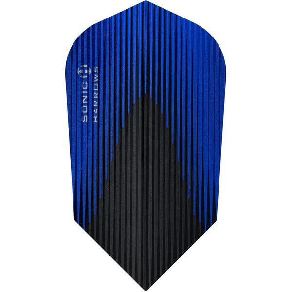 Harrows - Sonic - Dunke Blau - Slim - 100 Micron - Dart Flights - Direct Darts - 1
