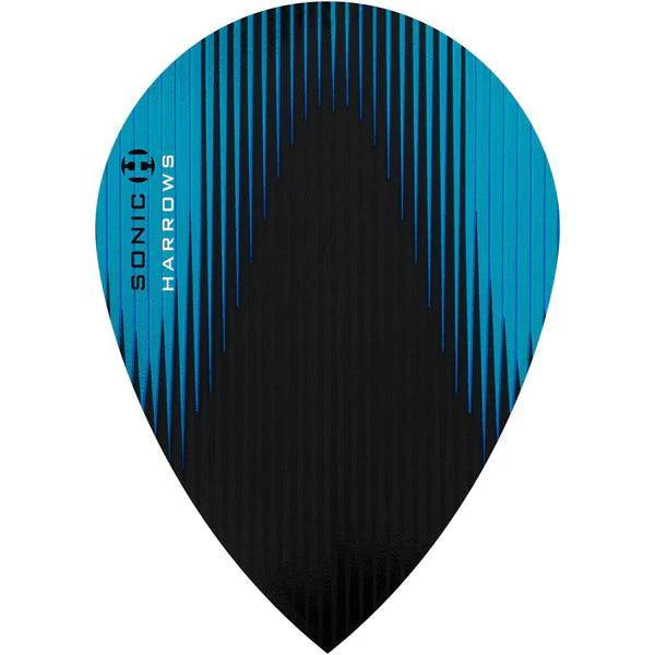 Harrows - Sonic X - Aqua - Pear - 100 Micron - Dart Flights - Direct Darts - 1