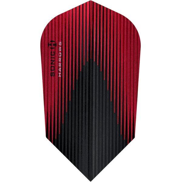 Harrows - Sonic X - Rot - Slim - 100 Micron - Dart Flights - Direct Darts - 1