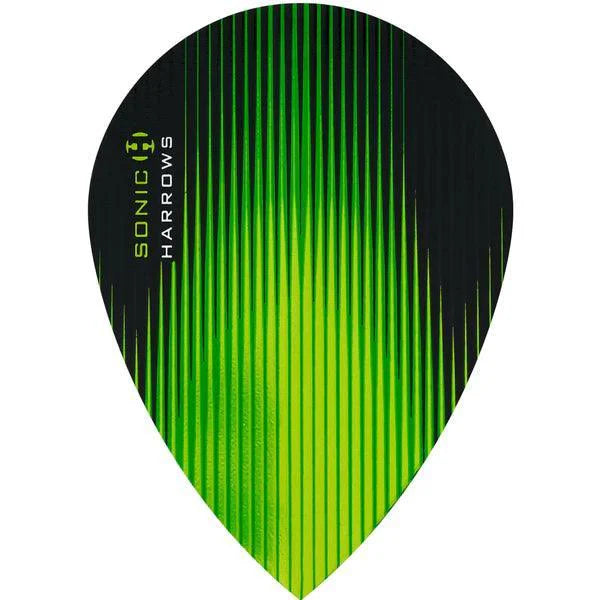 Harrows - Sonic - Grün - Pear - 100 Micron - Dart Flights - Direct Darts - 1