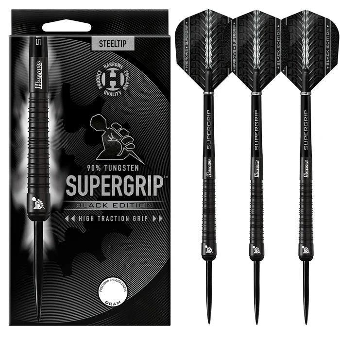 Harrows - Supergrip 90% Black Edition - Steeldarts - Direct Darts - 2