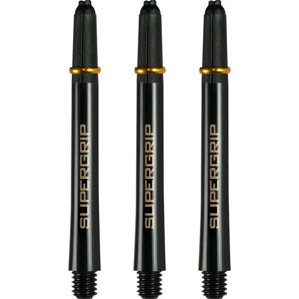 Harrows - Supergrip Schwarz/Gold - Dart Shafts  - Direct Darts - 2
