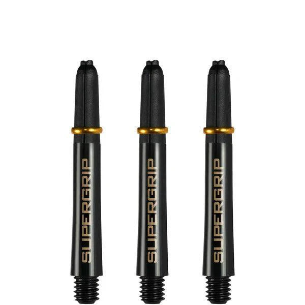 Harrows - Supergrip Schwarz/Gold - Dart Shafts  - Direct Darts - 3