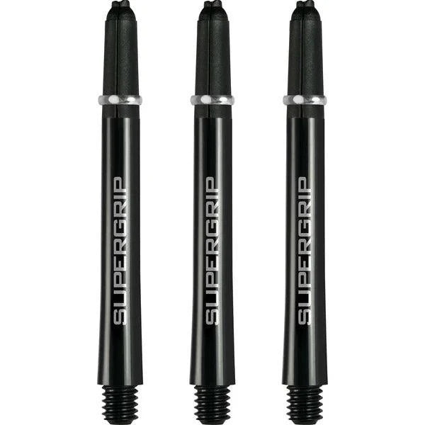Harrows - Supergrip Schwarz/Silber - Dart Shafts  - Direct Darts - 2